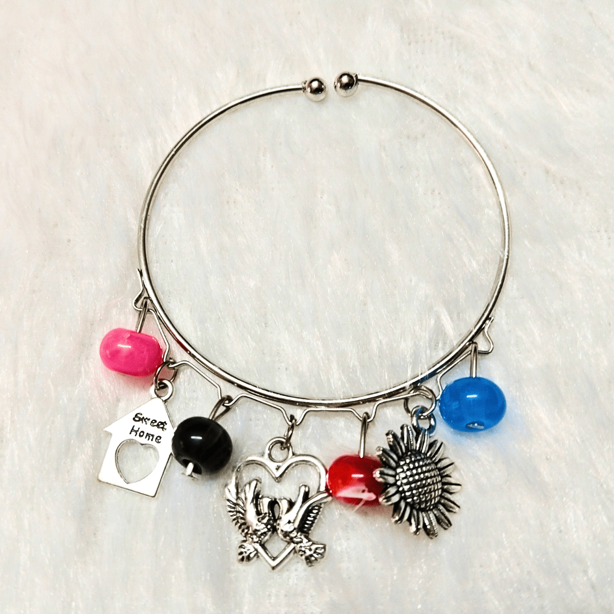 Heart-n-Home.png Boho Charm Bangle Bracelet – Family & Love - Image 1