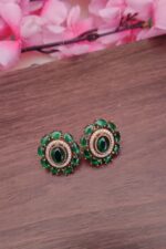 Victorian Dark Green Earrings