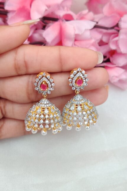 AD Ruby Designer Jhumka