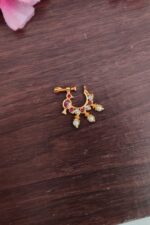 Sparrow Designer Pink&White Stone Nosepin