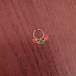 Beautiful Multi Stone Designer Nosepin
