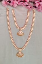 Impon Multi Colour Stone Designer Long Necklace Set - Image 2