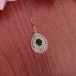 Beautiful Green Stone AD Tikka