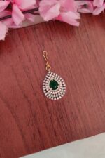 Beautiful Green Stone AD Tikka
