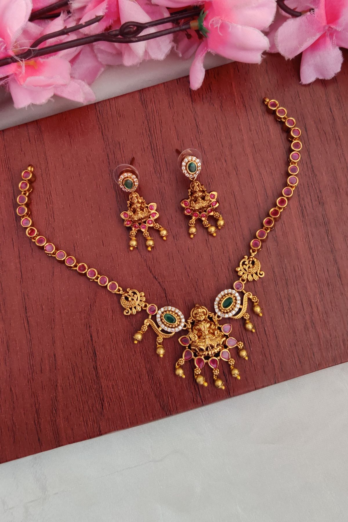 IMG_20260316_130308.jpg-1.jpeg Premium Kemp Lakshmi Designer Necklace - Image 1
