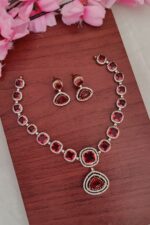 AD Red Stone Designer Necklace