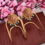 Beautiful Green Beads Hanging Designer Vanki