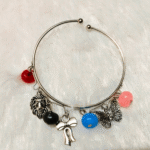 Boho Charm Bangle Bracelet – Nature Inspired