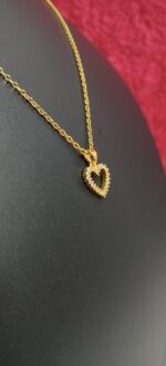 Love Heart Pendant Necklace with Arrow – Romantic & Elegant Jewelry for Women - Image 2