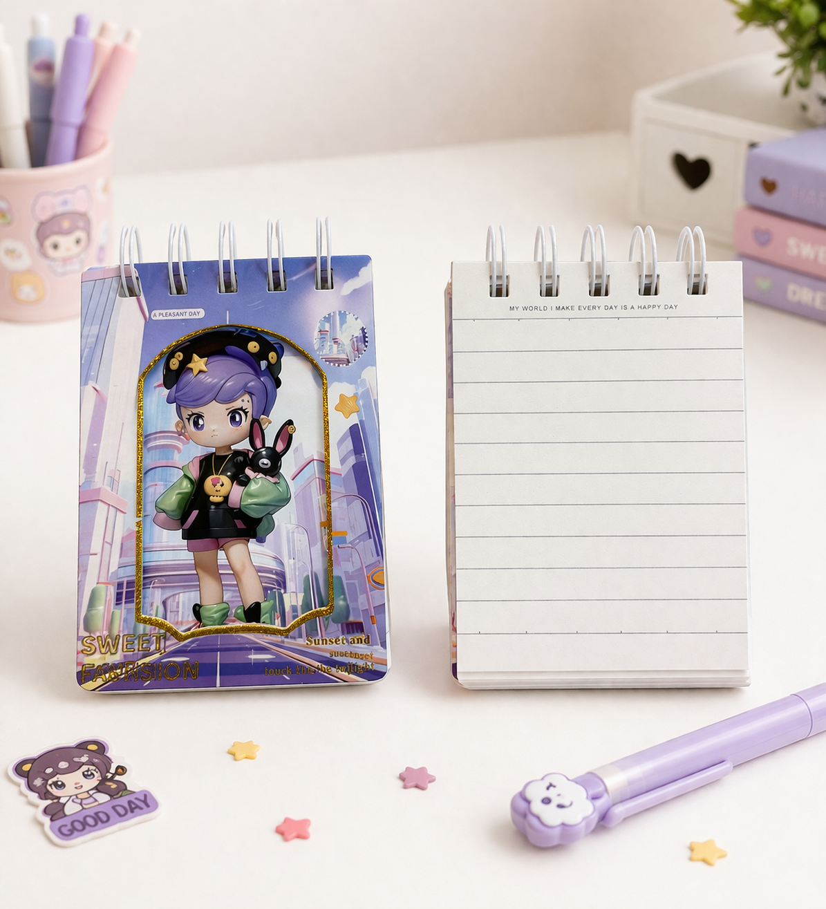 0dc7bea5-5ed8-4014-93b3-828d842d298a.png Sweet Charm Mini Spiral Notepad - Image 1