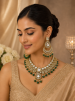 Padmavati Premium Kundan Set – Green