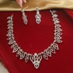 Vanshika American Diamond Set – White