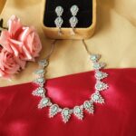 Asmita American Diamond Set – Mint Green