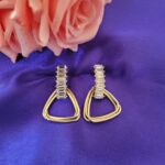 Triangle Stone Earrings