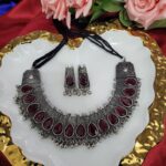 Oxidised Stone Set – Mahroon