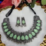 Oxidised Stone Set – Green