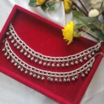Kundan Silver Ghungroo Payal Pattern 1