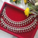 Kundan Silver Ghungroo Payal Pattern 2