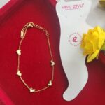 White Heart Anti Tarnish Anklet