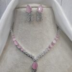 Riddhima American Diamond Set – Pink