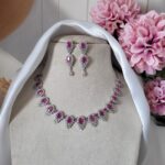 Asmita American Diamond Set – Ruby