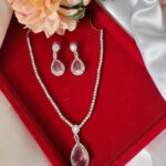 Deepika Padukone Inspired American Diamond Set – White