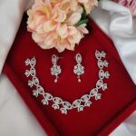 Evil Eye American Diamond Set – Light Pink