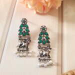 Premium Traditional Earrings – Green