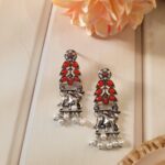 Premium Traditional Earrings – Red