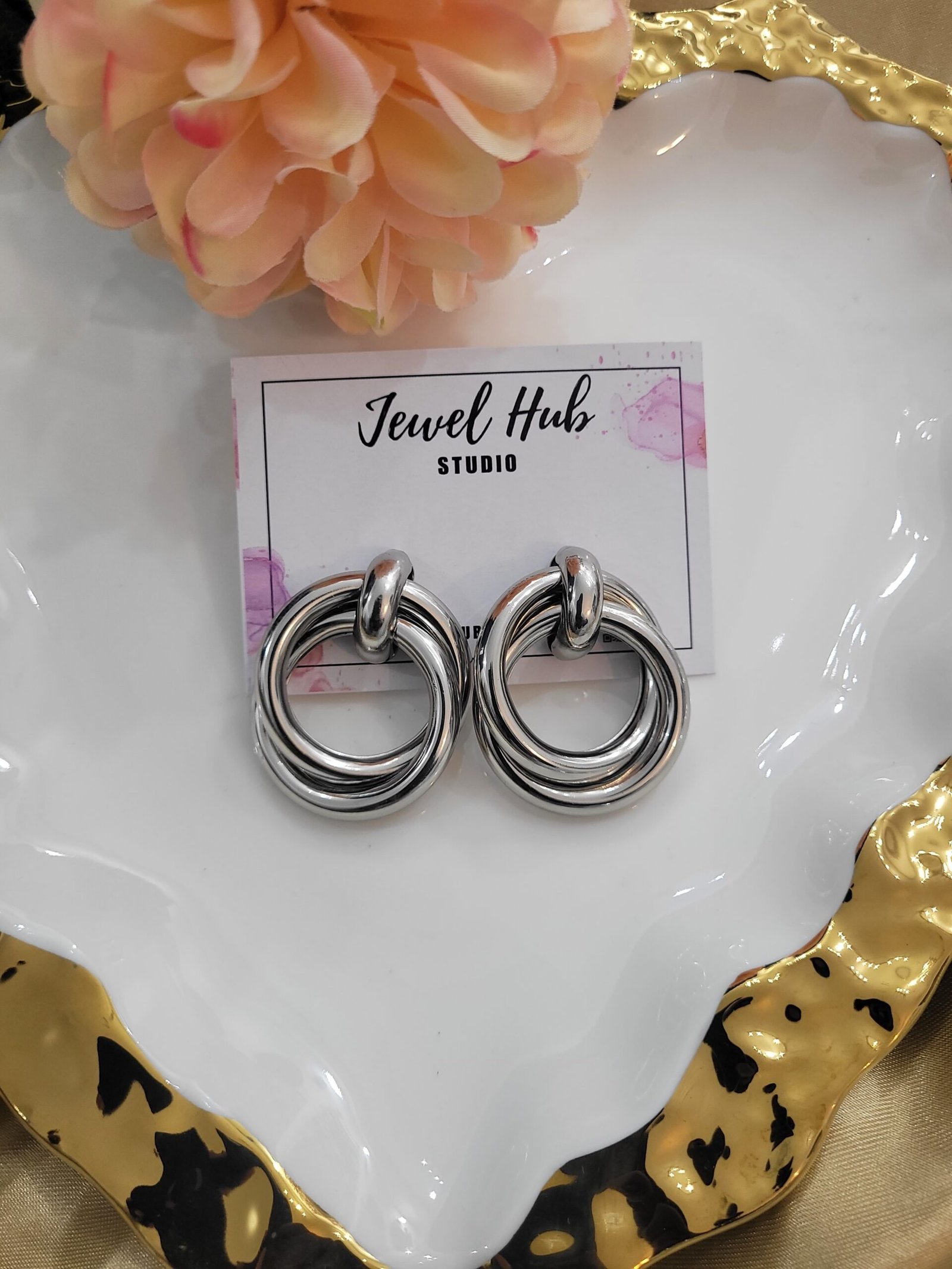 20250517_171500-scaled-1.jpg Silver Circular Looped Studs – Pattern 2 - Image 1
