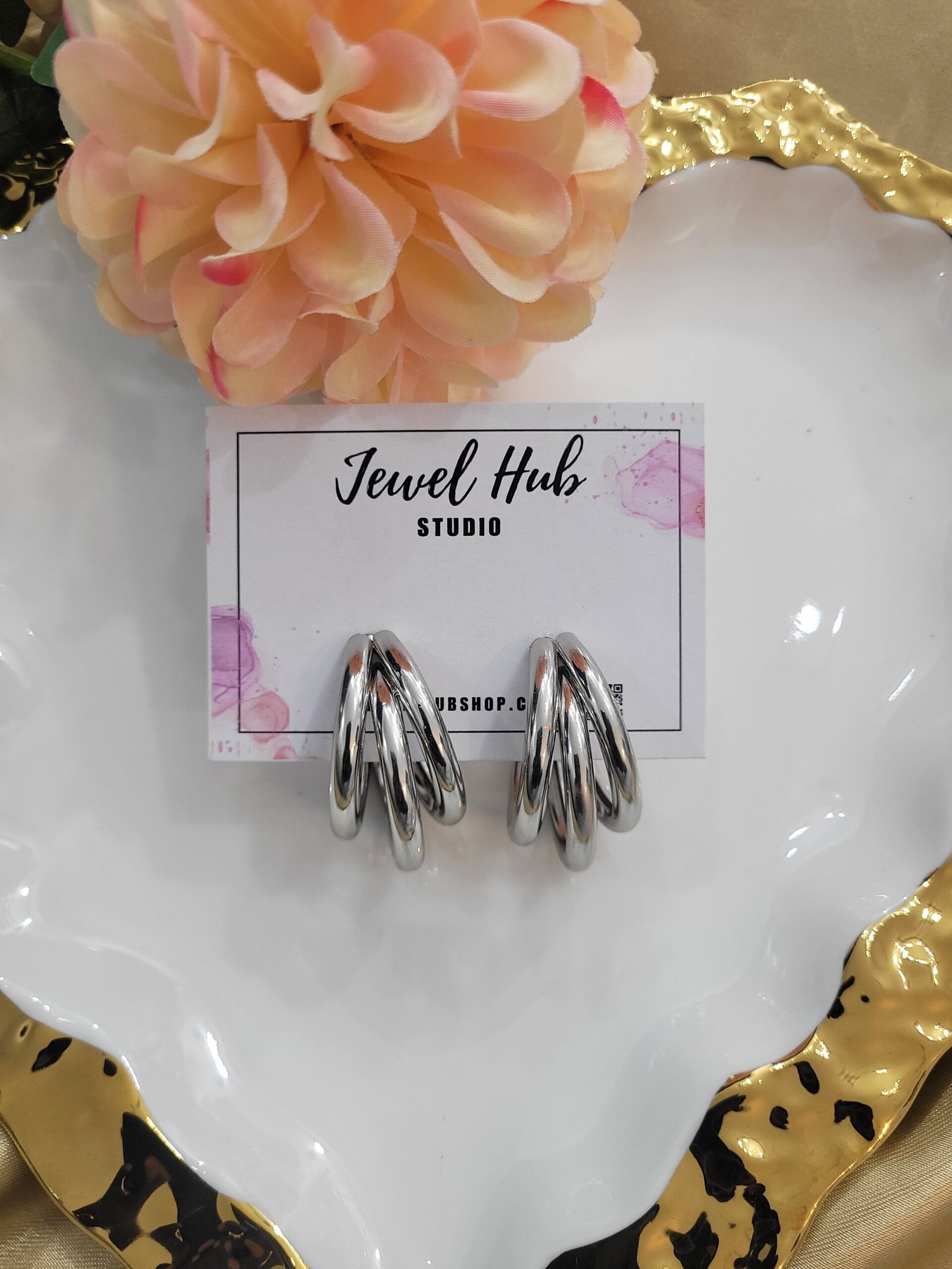 20250517_171640-scaled-1.jpg Silver Semi Looped Studs – Pattern 2 - Image 1