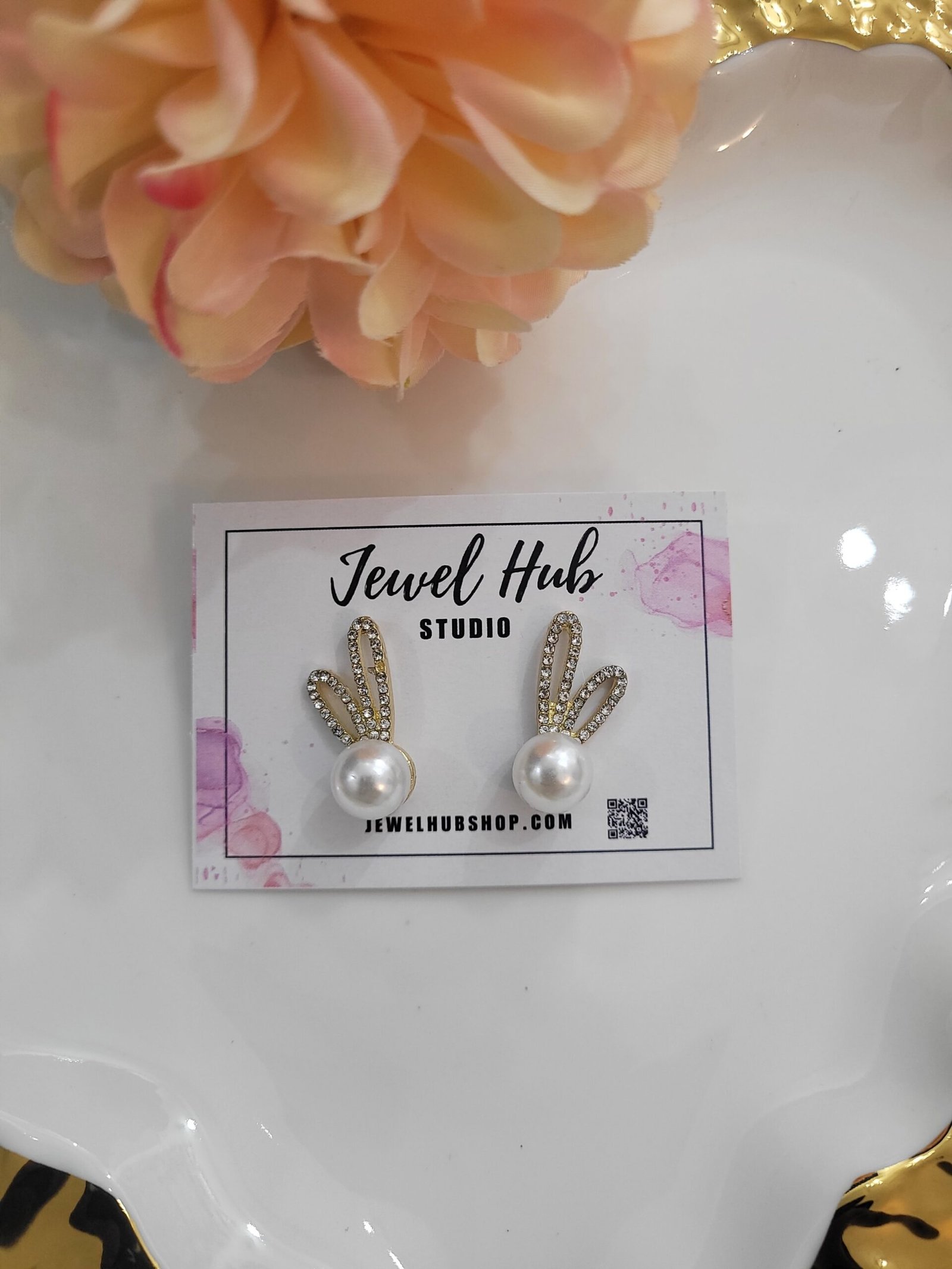20250517_172415-scaled-1.jpg Bunny Pearl Earrings - Image 1