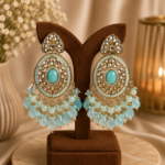 Tina Chandbali Earrings – Light Blue
