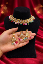 Gulnaar Kundan Choker Set – Multi