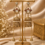 Riwayat Kashmiri Jhumar Earrings – Red