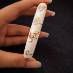 Elephant Enamel Bracelet – White