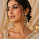 Ahalya Kundan Dangler Earrings