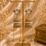 Riwayat Kashmiri Jhumar Earrings – Wine