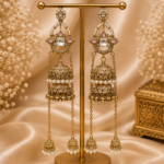Riwayat Kashmiri Jhumar Earrings – Light Pink
