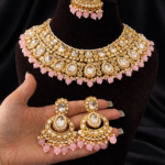 Asmeena Kundan Jewellery Set – Light Pink