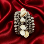 Swirl Shell Oxidised Kada