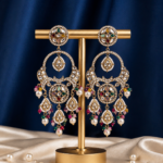 Sonakshi Kundan Chandbali Earrings – Multi