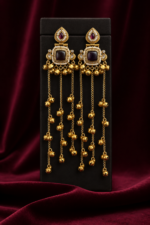 Noor Kashmiri Ghungru Earrings – Purple