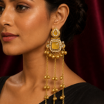 Noor Kashmiri Ghungroo Earrings – Yellow