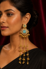 Noor Kashmiri Ghungroo Earrings – Light Blue