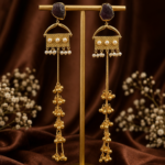 Reshma Kashmiri Ghungroo Earrings – Purple