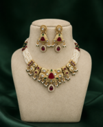 Rani Rajwadi Temple Jewellery Set – Multi
