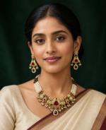 Rani Rajwadi Temple Jewellery Set – Multi - Image 2