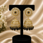 Black Kundan Jhumka