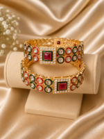 Multi Kundan Kada – Set of 2